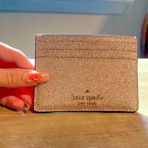 ~ New ~
Gold Sparkly Card Holder 
Kate Spade